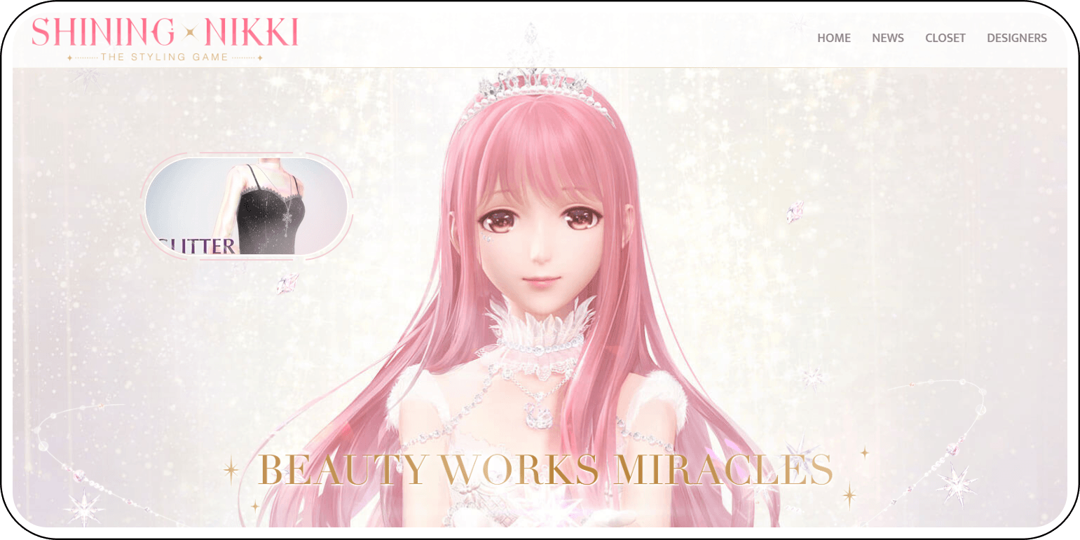 Промо-материалы мобильной игры Shining Nikki